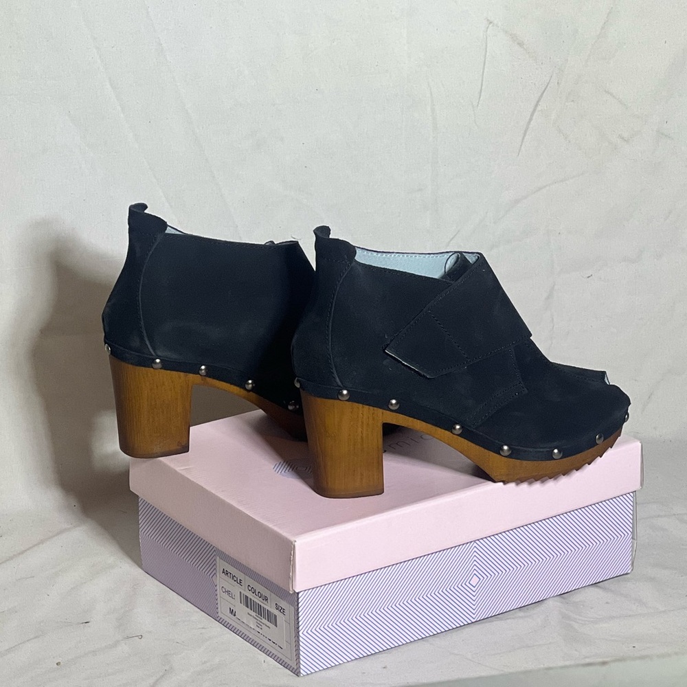 Women’s, eric michael black chelsea nubuck bootie. Brand new, never worn.